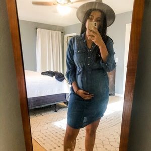 MAMA maternity denim dress HM